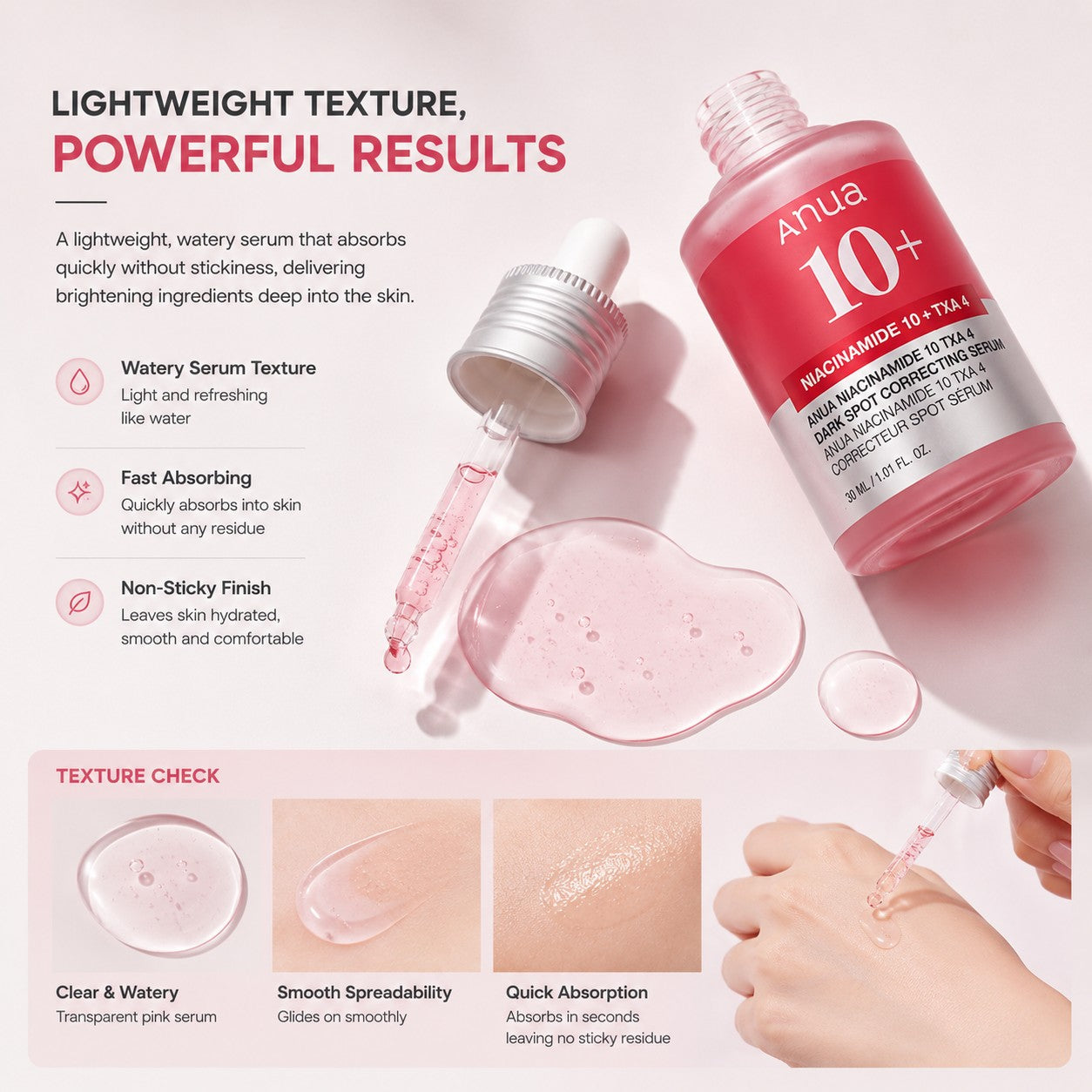 Anua Niacinamide 10 TXA 4 Dark Spot Correcting Serum 30ml 1+1 Set